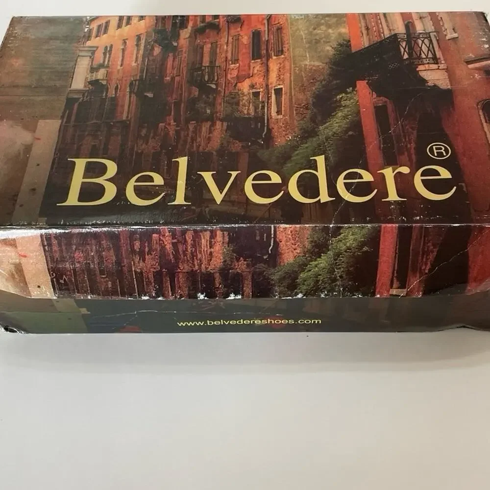 Studio Belvedere Hornback/Calf Men’s Size 10 Shoes Night Blue - Picture 11 of 12